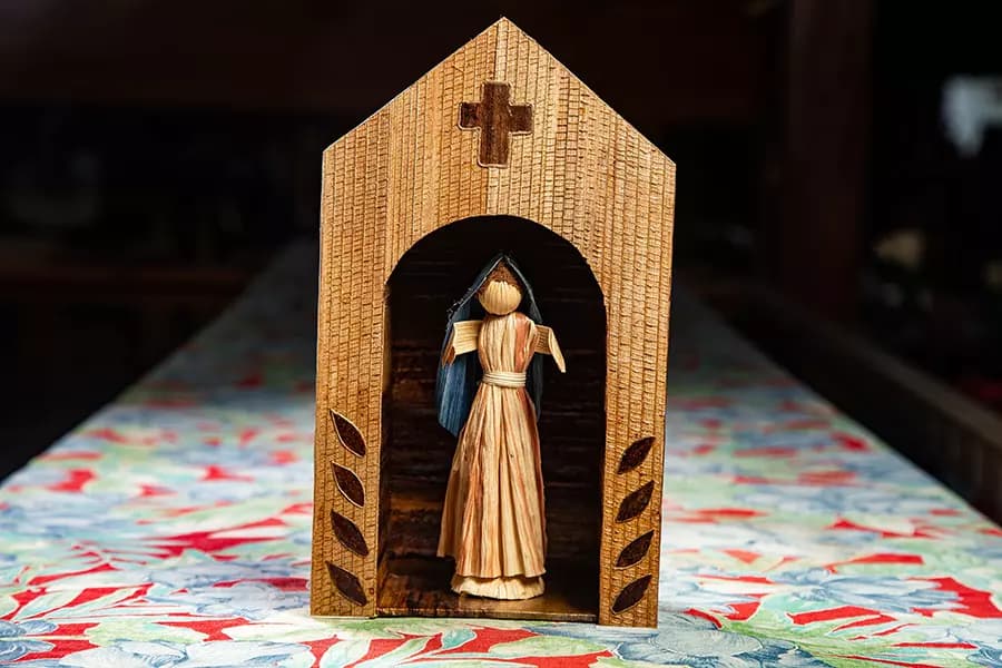 Cesta de Palha Decorativa - Imagem 1
